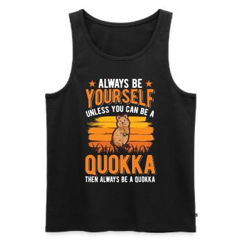 Soyez toujours vous-même Sauf si vous pouvez être un Quokka - Débardeur bio Premium Homme - noir - Devant - Michal (187cm)