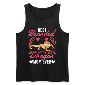 Best Bearded Dragon Mom Ever Bartagamen Mama - Men's Premium Organic Tank Top - black - Front - Michal (187cm)