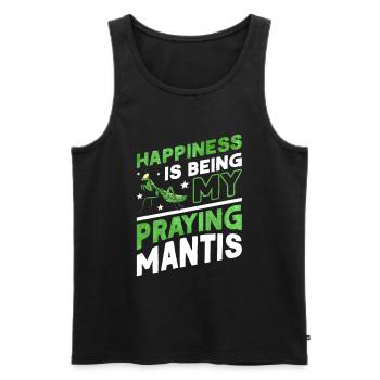 Praying Mantis Gift Mantis Mantis Mantis Fangschrecke - Men's Premium Organic Tank Top - black - Front - AI Model Male 178 light (178cm)