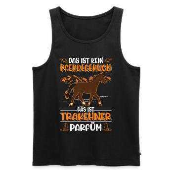 Trakehner Parfüm - Männer Premium Bio Tank Top - Schwarz - Vorne - AI Model Male 178 light (178cm)