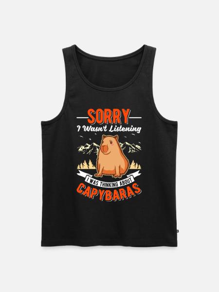 Capybara Cadeau Capybara Capibara - Débardeur bio Premium Homme - noir