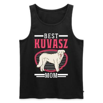 Meilleur Kuvasz Dog Mom - Débardeur bio Premium Homme - noir - Devant - Michal (187cm)