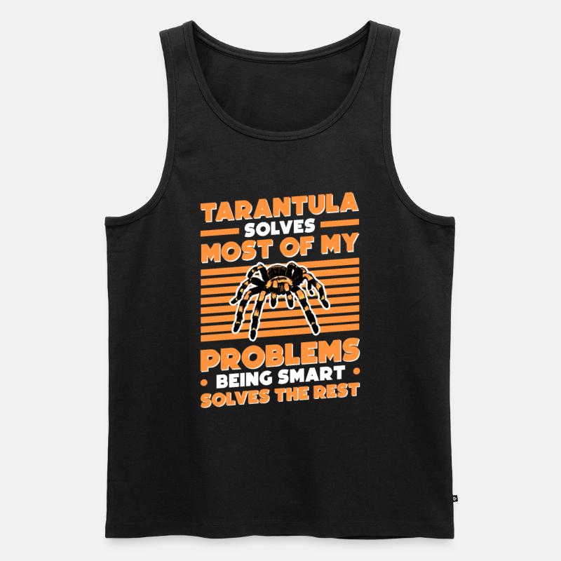 Tarantel Geschenk Spinne Tarantula - Männer Premium Bio Tank Top - Schwarz