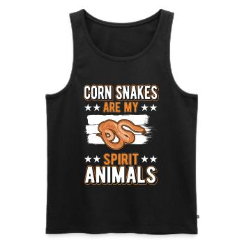 Corn Snake Gift Spirit Animal Corn Snake - Débardeur bio Premium Homme - noir - Devant - Michal (187cm)