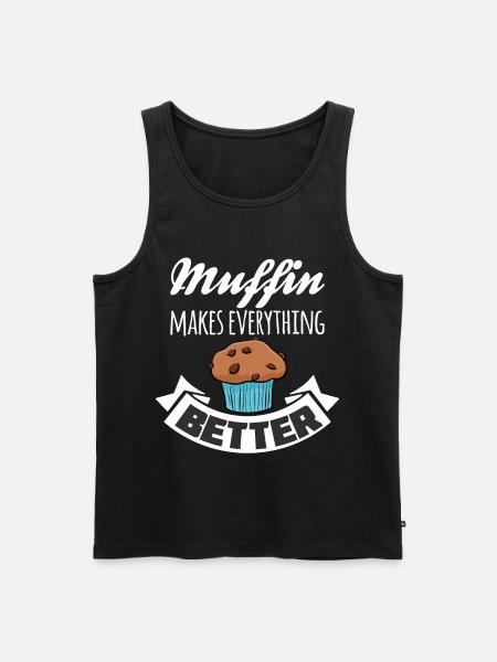 Muffin makes everything better - Men's Premium Organic Tank Top - black
