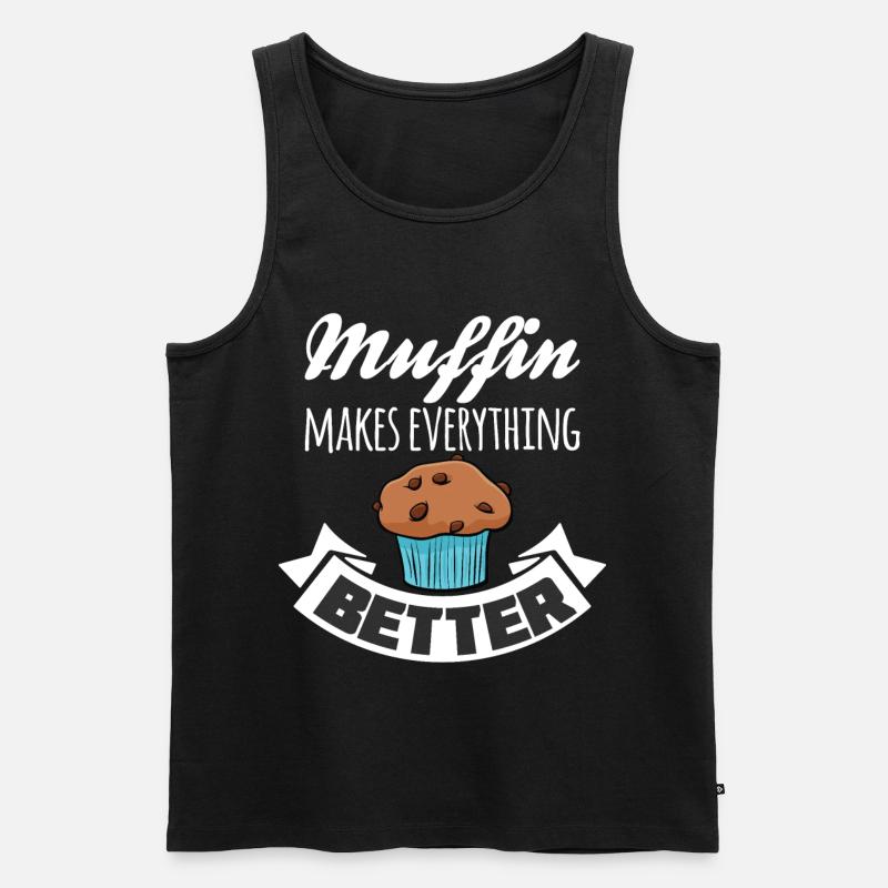 Muffin makes everything better - Men's Premium Organic Tank Top - black