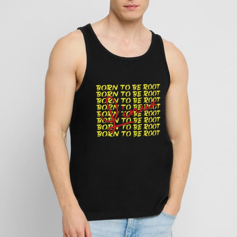 Born to be root Linux Nerd and Geek Men's Premium Organic Tank Top