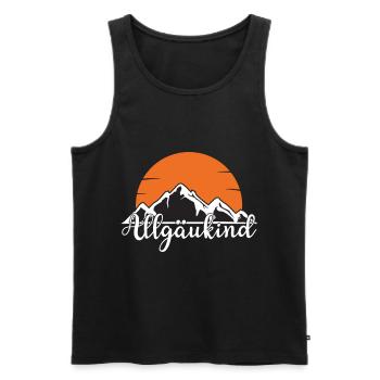 Allgäu Child Hiking Outdoor Mountains - Men's Premium Organic Tank Top - black - Front - Michal (187cm)