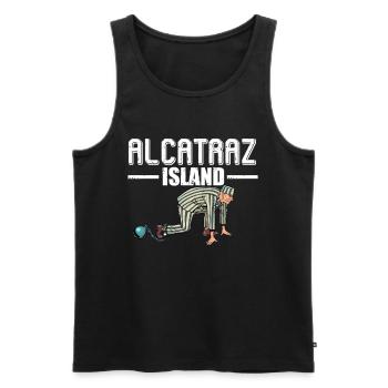 Alcatraz Insel Gefängnis Kalifornien San Francisco - Männer Premium Bio Tank Top - Schwarz - Vorne - Michal (187cm)
