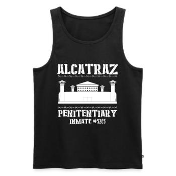 Alcatraz Gefängnismauer San Francisco Kalifornien - Männer Premium Bio Tank Top - Schwarz - Vorne - Michal (187cm)