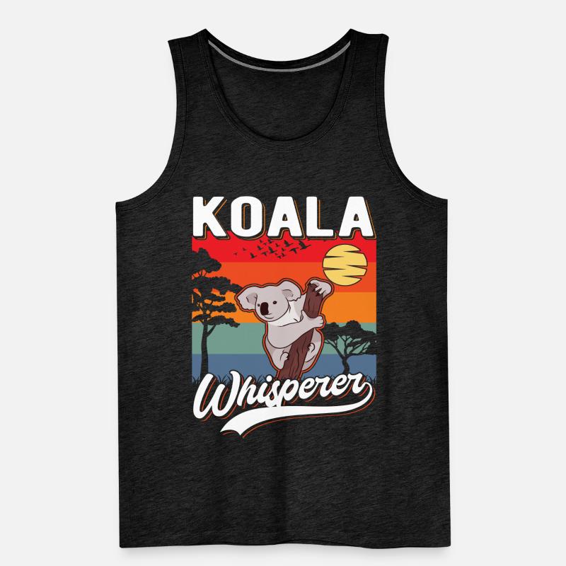 Koala Flüsterer Koala Whisperer Koalabär Männer Premium Bio Tank Top