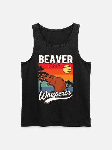 Biber Flüsterer Beaver Whisperer - Men's Premium Organic Tank Top - black