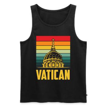 Vatikan Kirchenspitze Italien Rom - Männer Premium Bio Tank Top - Schwarz - Vorne - Michal (187cm)