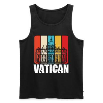 Vatikan Kirche Italien Rom - Männer Premium Bio Tank Top - Schwarz - Vorne - Michal (187cm)