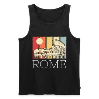 Kolosseum antikes Italien Rom Römer Toskana - Männer Premium Bio Tank Top - Schwarz - Vorne - Michal (187cm)