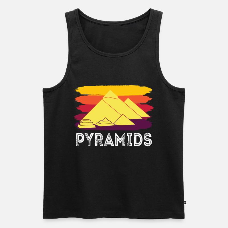 Gizeh Pyramide Ägypten Sphinx Anubis - Männer Premium Bio Tank Top - Schwarz