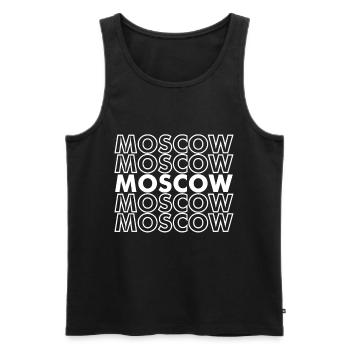 Moskau Russland Tourist Souvenir - Männer Premium Bio Tank Top - Schwarz - Vorne - AI Model Male 178 light (178cm)