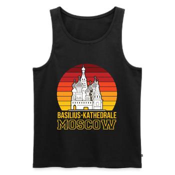 Basilius Kathedrale Moskau Christ Russland - Männer Premium Bio Tank Top - Schwarz - Vorne - AI Model Male 178 light (178cm)