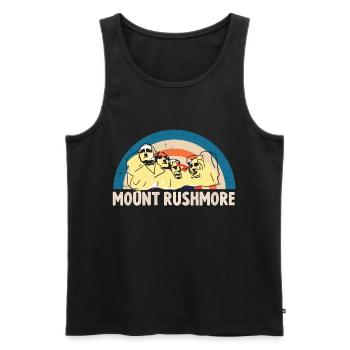 Mount Rushmore South Dakota President USA - Men's Premium Organic Tank Top - black - Front - AI Model Male 178 light (178cm)
