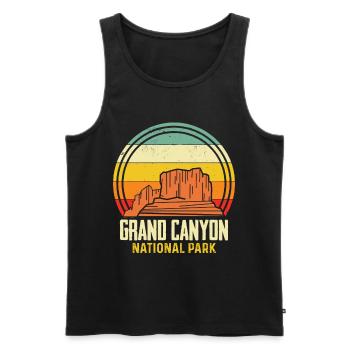 Grand Canyon National Park Colorado Arizona - Men's Premium Organic Tank Top - black - Front - Michal (187cm)