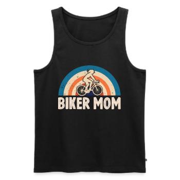 Biker Mutter Fahrrad Radsport Rennrad - Männer Premium Bio Tank Top - Schwarz - Vorne - Michal (187cm)