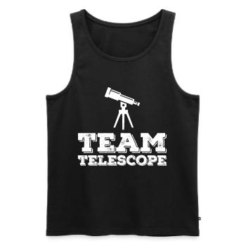 Team Telescope Space Astronomer Stars - Men's Premium Organic Tank Top - black - Front - Michal (187cm)