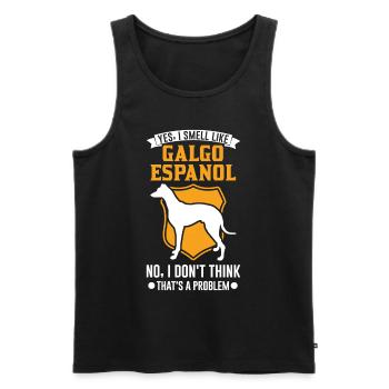 Galgo Espanol Cadeau Lévrier Espagnol - Débardeur bio Premium Homme - noir - Devant - Michal (187cm)