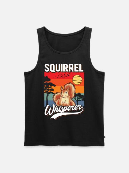 Eichhörnchen Flüsterer Squirrel Whisperer - Men's Premium Organic Tank Top - black