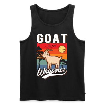 Goat Whisperer Goat Whisperer Goat Host Goat Goat - Men's Premium Organic Tank Top - black - Front - Michal (187cm)