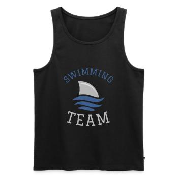 Équipe de natation du club de natation - Débardeur bio Premium Homme - noir - Devant - AI Model Male 178 light (178cm)