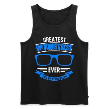 Optiker Geschenk Augenoptiker - Männer Premium Bio Tank Top - Schwarz - Vorne - AI Model Male 178 light (178cm)