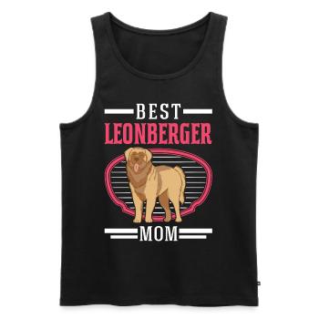 Meilleure maman Leonberger - Débardeur bio Premium Homme - noir - Devant - AI Model Male 178 light (178cm)