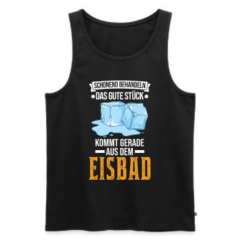 Eisbad Eisbaden Winterbad Eisschwimmen - Männer Premium Bio Tank Top - Schwarz - Vorne - AI Model Male 178 light (178cm)