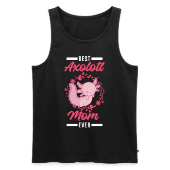 Meilleur Axolotl Maman Ever Axolotl Mama - Débardeur bio Premium Homme - noir - Devant - Michal (187cm)