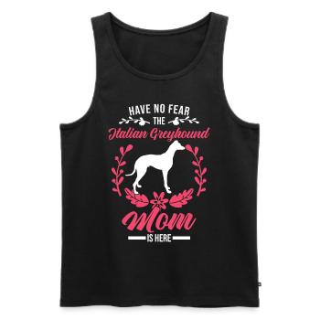 Italian greyhound Italian wind chime - Men's Premium Organic Tank Top - black - Front - Michal (187cm)