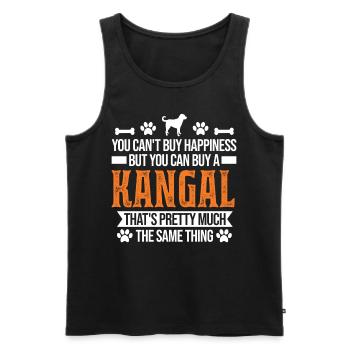 Kangal Glücklich Chien de berger anatolien - Débardeur bio Premium Homme - noir - Devant - Michal (187cm)