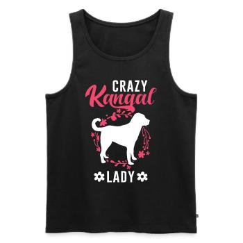 Crazy Kangal dame Anatolian Berger Chien - Débardeur bio Premium Homme - noir - Devant - Michal (187cm)