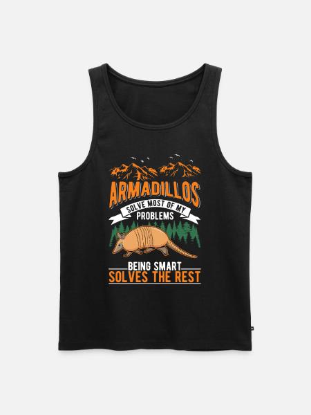 Armadillo Gift Armadillo - Men's Premium Organic Tank Top - black