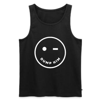 Weltfrauentag Dump Him And Smile - Männer Premium Bio Tank Top - Schwarz - Vorne - AI Model Male 178 light (178cm)