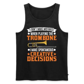 Trombone Creative Decisions Tromboniste - Débardeur bio Premium Homme - noir - Devant - Michal (187cm)