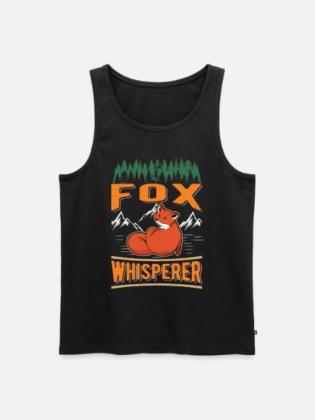 Fuchsflüsterer Fox Whisperer Fuchs - Men's Premium Organic Tank Top - black