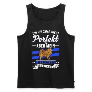 Mittelspitz Besitzer - Männer Premium Bio Tank Top - Schwarz - Vorne - AI Model Male 178 light (178cm)