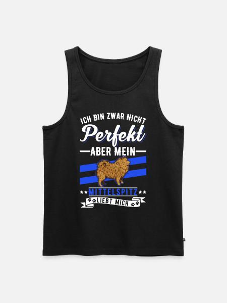 Mittelspitz Besitzer - Männer Premium Bio Tank Top - Schwarz