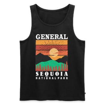 Sequoia National Park Sequoias General Nevada So - Men's Premium Organic Tank Top - black - Front - AI Model Male 178 light (178cm)
