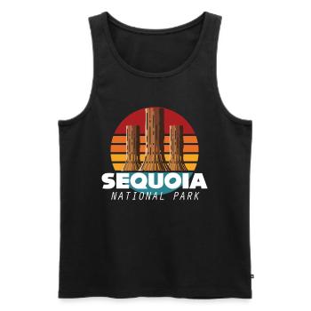 Sequoia National Park Sequoia Nevada Camping - Men's Premium Organic Tank Top - black - Front - AI Model Male 178 light (178cm)