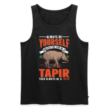 Soyez toujours vous-même Sauf si vous pouvez être un Tapir - Débardeur bio Premium Homme - noir - Devant - Michal (187cm)