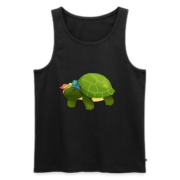 Autistic Tshirt Autimus Gift Asperger Children - Men's Premium Organic Tank Top - black - Front - AI Model Male 178 light (178cm)