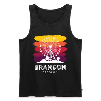 Missouri Souvenir Branson Randonnée Camping Vacances - Débardeur bio Premium Homme - noir - Devant - Michal (187cm)