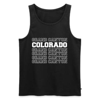 Colorado Camping Grand Canyon National Park - Men's Premium Organic Tank Top - black - Front - Michal (187cm)