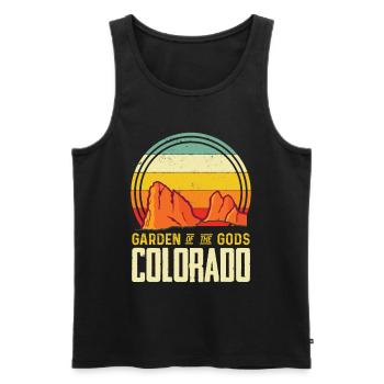 Garten der Götter Nationalpark Colorado Andenken - Männer Premium Bio Tank Top - Schwarz - Vorne - AI Model Male 178 light (178cm)